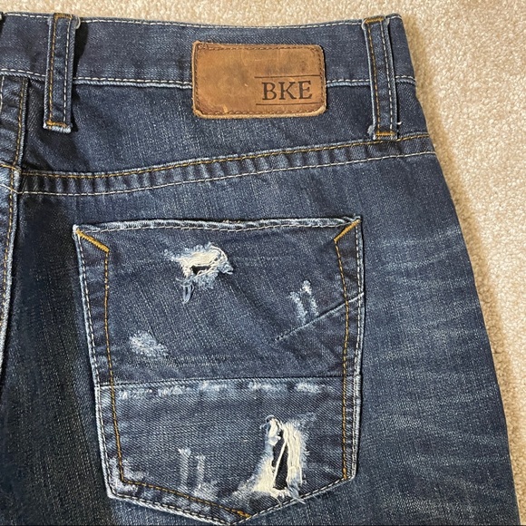 BKE Buckle Carter “distressed” button fly Denim Jeans - Picture 6 of 8